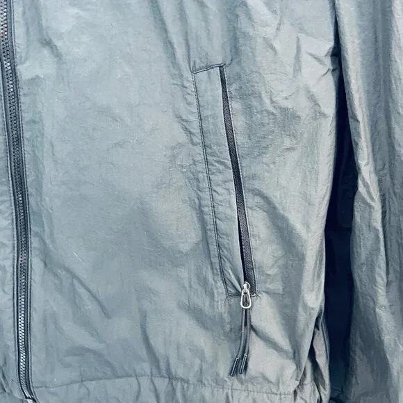 Vintage‎ Beanpole Outdoor Gray Windbreaker with Tuck-away Hood Sz Medium - Picture 4 of 12